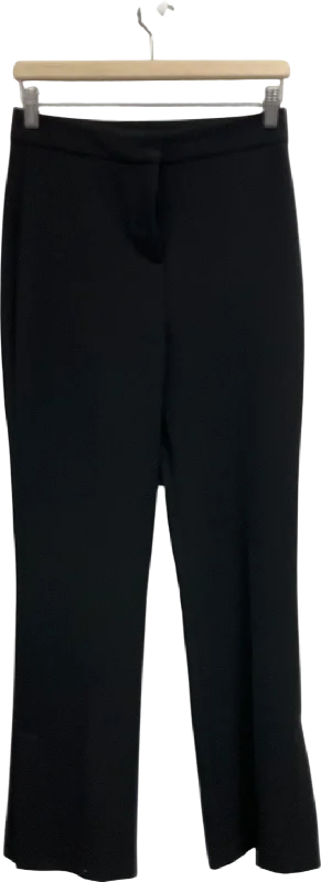 ZARA Black Split Hem Tailored Trousers UK S Trousers Harem Relaxed Fit